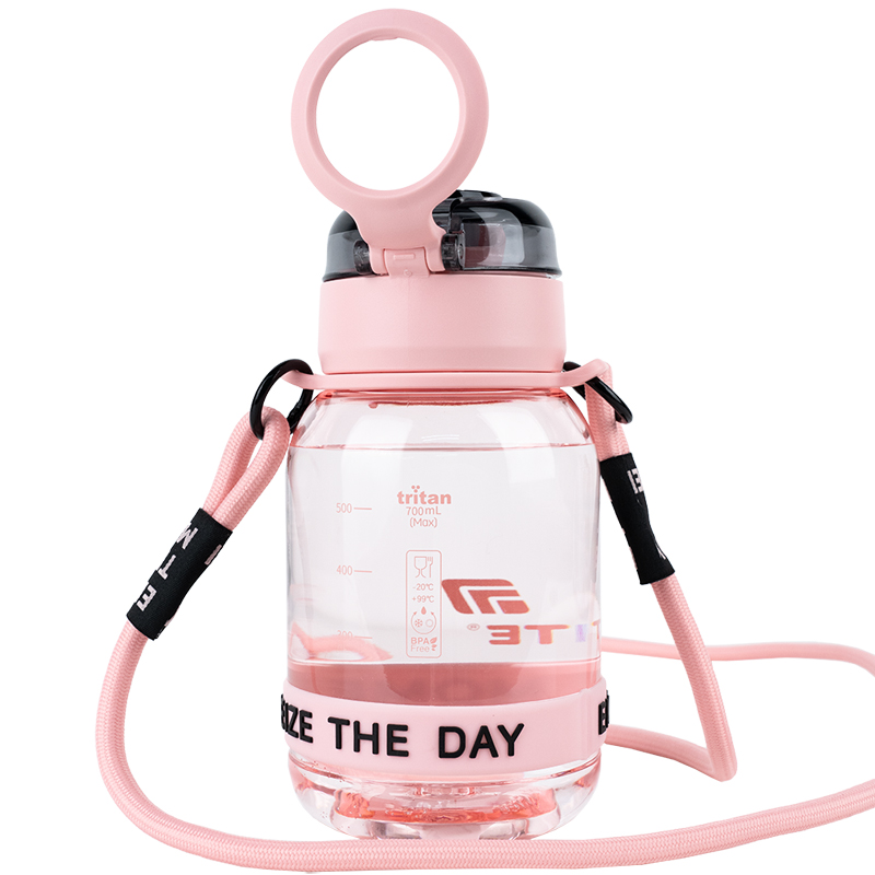 Пляшечка для води, 700 мл, рожево-сіра (K25-1218-3) Kite — фото 9