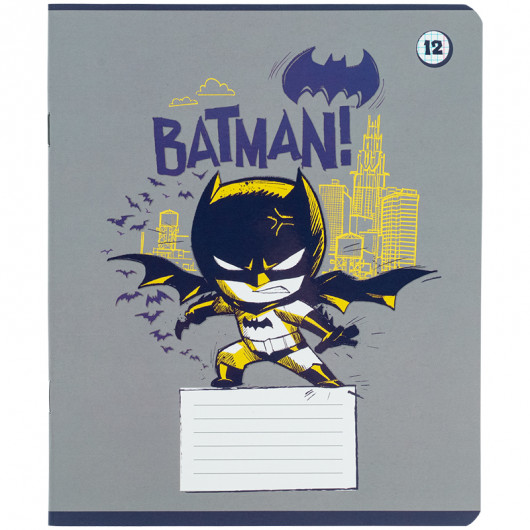 Тетрадь 12 лист., кл., софт тач + УФ лак, DC Comics (DC25-232) Kite - фото 13