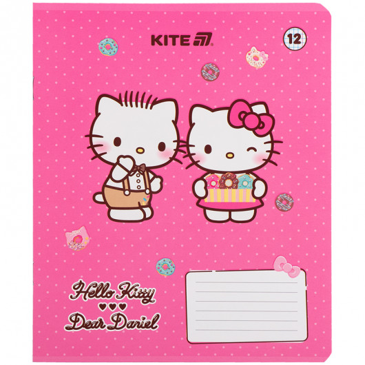 Зошит 12 арк., кл., софт тач + УФ лак, Hello Kitty-2 (HK25-232-2) Kite — фото 13