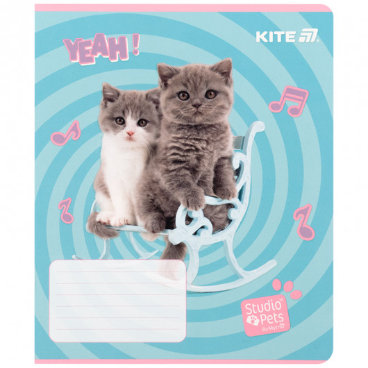 Тетрадь 12 лист., кл., софт тач + УФ лак, Studio Pets (SP25-232) Kite - фото 17