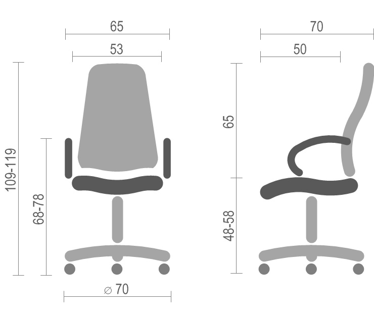 Крісло для керівника Фостер PL TILT, чорн/беж. АКЛАС - фото 1