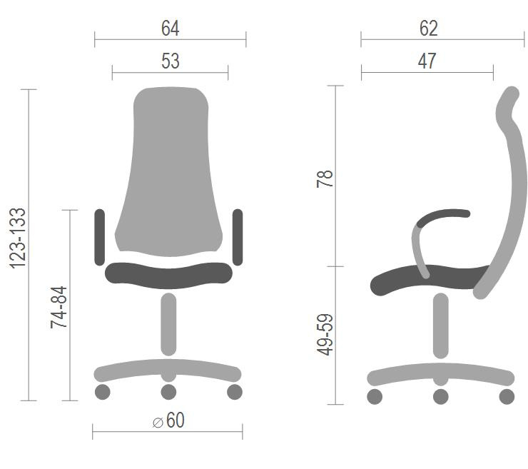 Кресло для руководителя Челлини AL SR, беж. АКЛАС - фото 1