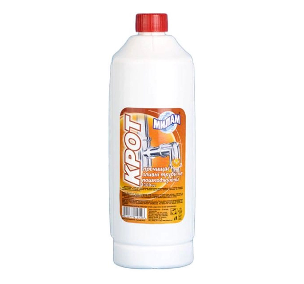 Средство для чистки водостоков Крот, 1л. МилаМ - фото 2