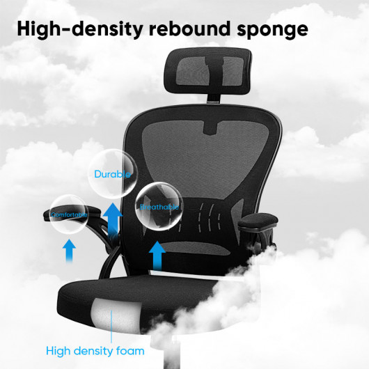 Кресло офисное эргономичное DELI EXECUTIVE CHAIR с 2D подголовником (4505), черн. DELI - фото 5