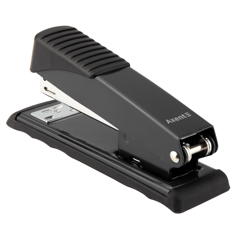 Степлер 24/6 Exakt-2, 25л., глубина скрепления 65мм., метал., 4926-A черный Axent - фото 5