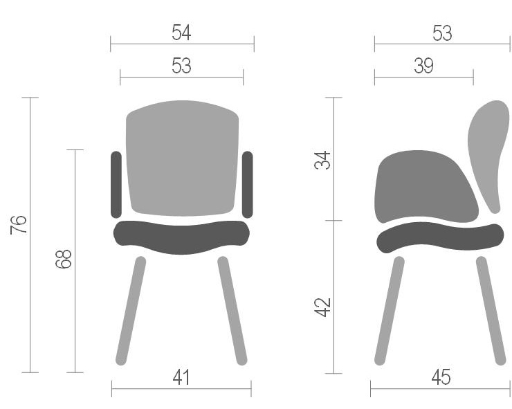 Стілець Макиато, черв. АКЛАС - фото 1