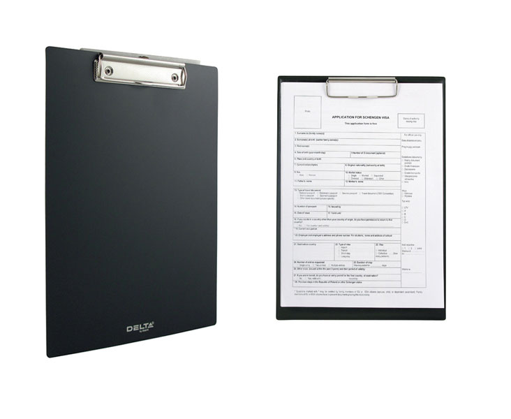 Планшет с верхним прижимом А4, D2510-02, чорн. Axent — фото 3