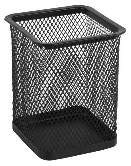 Підставка для ручок мет. перфорована квадратна, чорн. Axent — фото 2