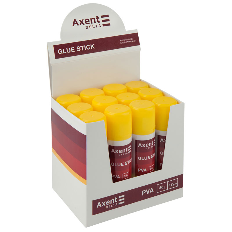 Клей-олівець PVA, 36г. D7134 Axent Delta — фото 3