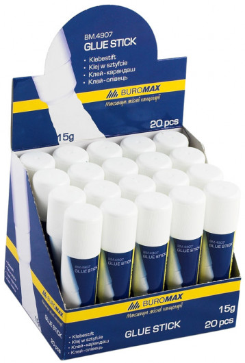 Клей-карандаш PVP, 15г. BuroMax - фото 4