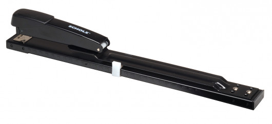 Степлер 24/6 плечо 30см, 20л., пластик., черн. Scholz - фото 2