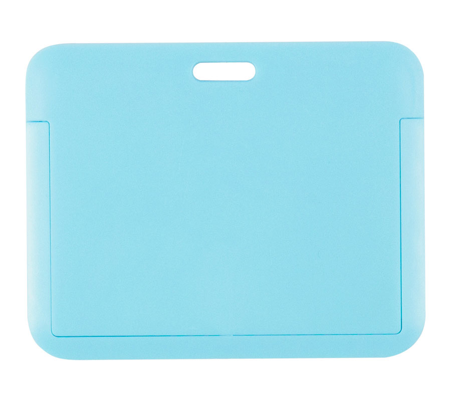 Бейдж-слайдер горизонтальний 85*54мм., ABS пластик, блакит. Axent — фото 5