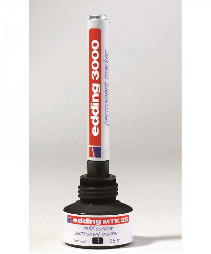 Чернило для заправки перманентных маркеров Е-МTK25, 25мл., черн. Edding - фото 4