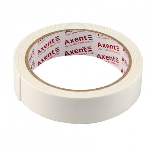 Клейка стрічка двостороння на спіненій основі 24мм.*2м. Axent — фото 3