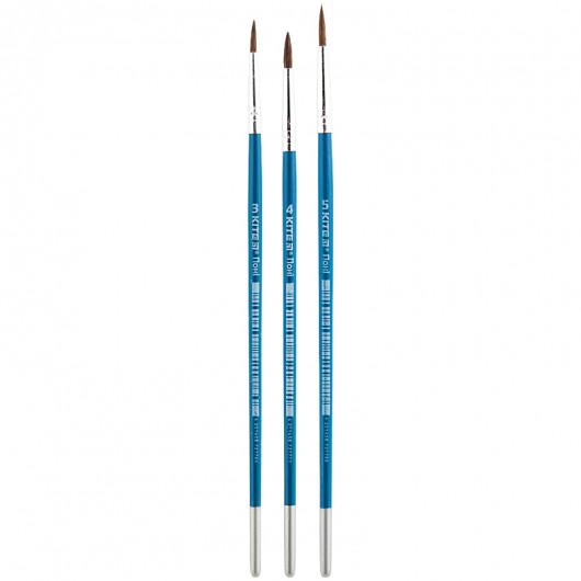 Набор из 3-х кисточек, пони круглые 3, 4, 5,  в пенале,  Kite Classic Baseus - фото 3