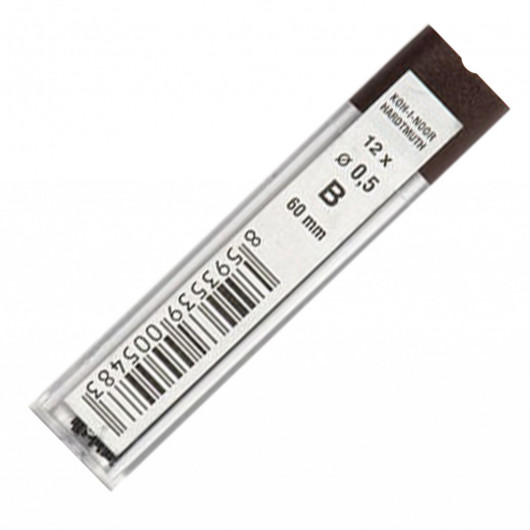 Грифелі для автом. олівця 0,5мм., B, Bohemia Works Koh-i-noor — фото 4