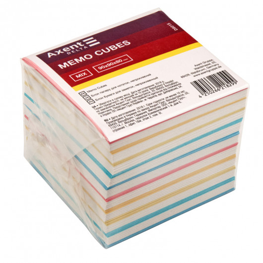 Блок для запису неклеєний 9*9*80мм., Delta (D8015) Міх Axent — фото 3