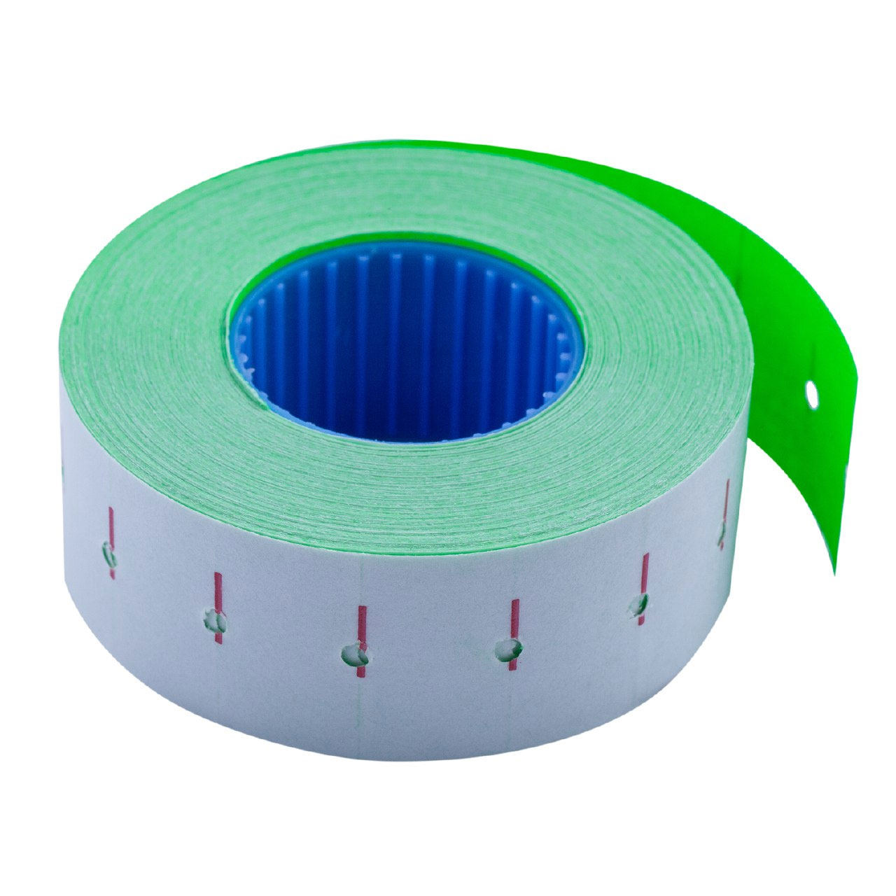 Етикет-стрічка 22*12мм., прямокутні, внутрішня намотка, 1000шт./рул., 10рул/уп., зелен. BuroMax — фото 2