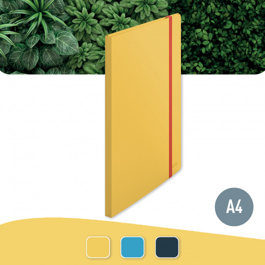 Папка на 20 файлов COSY с тремя клапанами на резинке, желт. LEITZ - фото 6