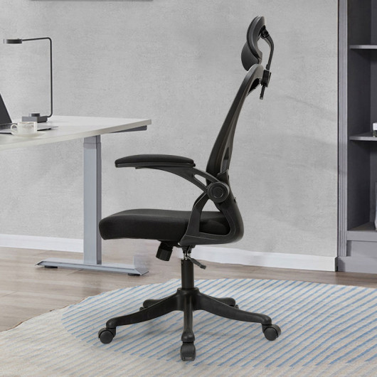 Кресло офисное эргономичное DELI EXECUTIVE CHAIR с 2D подголовником (4505), черн. DELI - фото 8