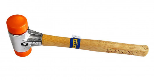 Молоток інсталяційний, d-40мм., поліуретанові накладки (4061349036934) S&R — фото 2