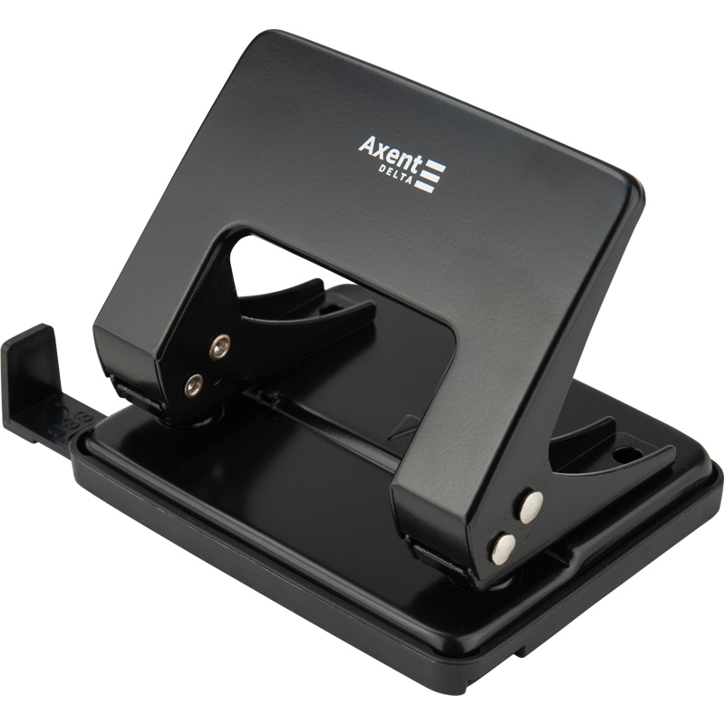 Діркопробивач на 2 отвори, до 20 аркушів D3520, металевий, чорн. Axent Delta — фото 5