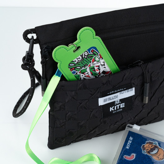 Бейдж на шнурке вертикальный, зеленый Kite - фото 8