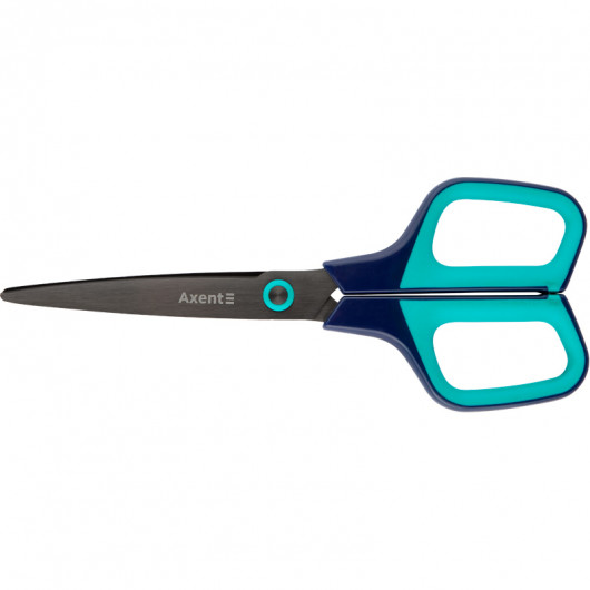 Ножиці 19см Titanium, синьо-бірюзові Axent — фото 4