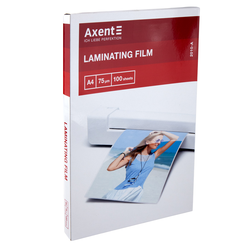 Плівка для ламінування 75 мкм, A4 (216x303мм), 100 шт. Axent — фото 2
