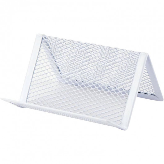 Подставка для визиток 95x80x60 мм, метал., бел. Axent - фото 2