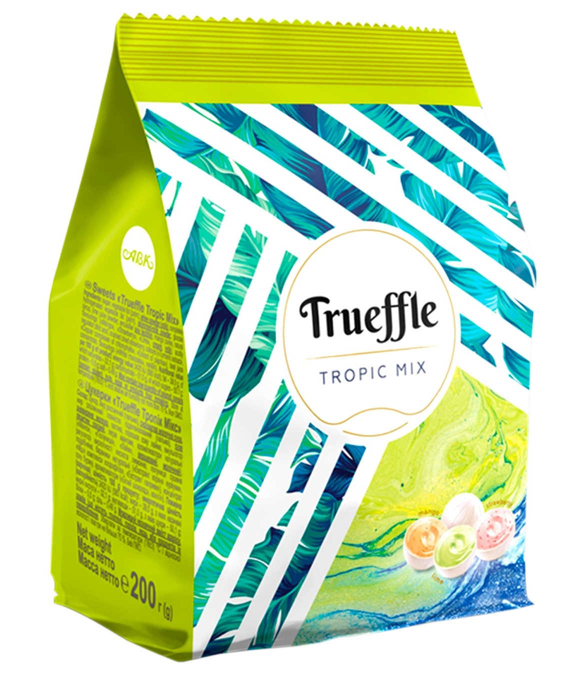 Цукерки Трюфель Тропик микс 200г. АВК - фото 1