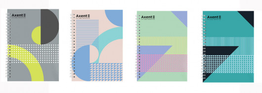 Зошит на спіралі А5, 96арк., клітинка, тверда обкладинка, №18 Axent — фото 3