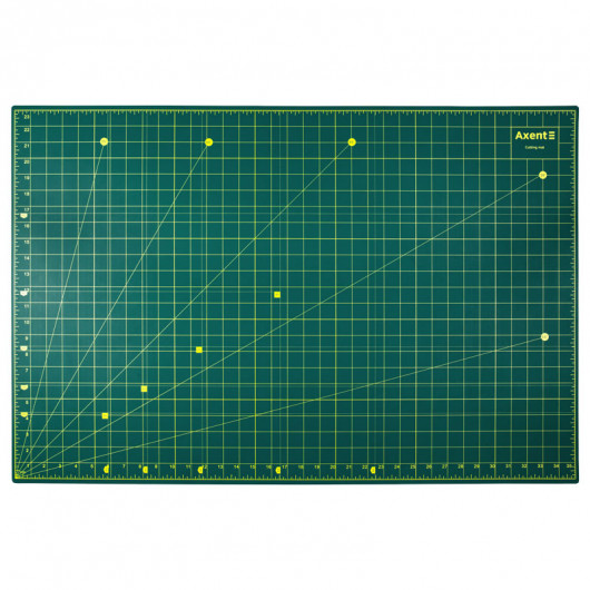 Коврик для резки самовосстанавливающийся А1 (594*840мм.), трёхслойный, толщина 3мм., зелен. Axent - фото 3