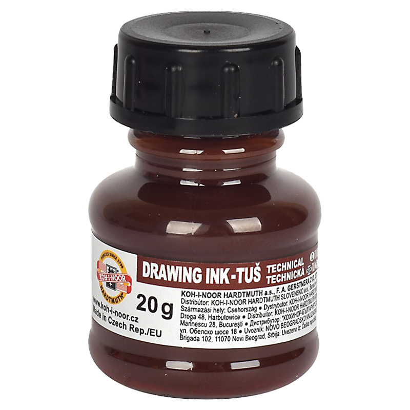 Тушь для черчения, 20г., коричн. Koh-i-noor - фото 2