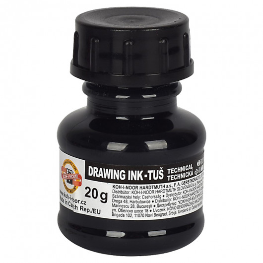 Туш для креслення, 20г., чорн. Koh-i-noor — фото 2