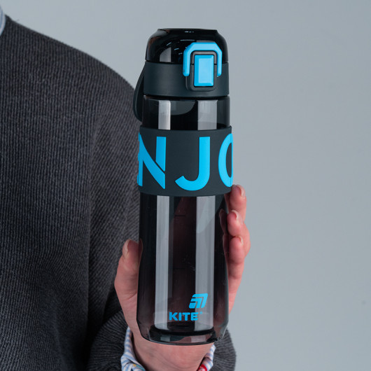 Бутылочка для воды, 680 мл, черно-голубая (K25-1233-2) Kite - фото 8