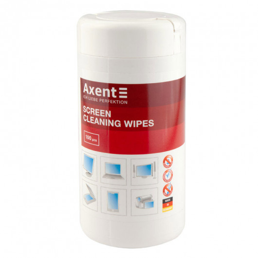 Серветки вологі для чищення моніторів TFT/PDA/LCD, бокс 100шт. (5302-A) Axent — фото 4