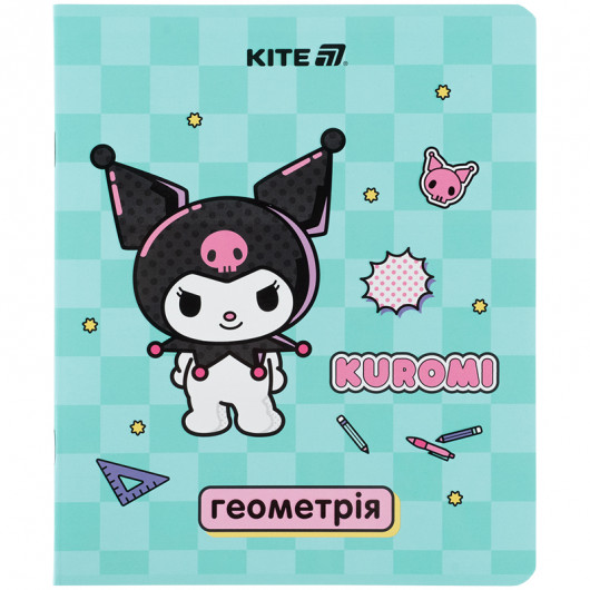 Зошит предметний 48 арк., кл., софт тач+УФ, Hello Kitty, геометрія (HK25-240-1) Kite — фото 8