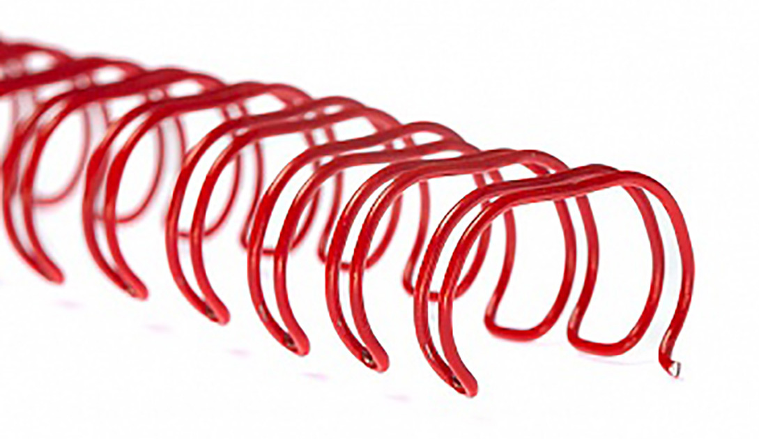 Пружины метал. 11 мм.; 3:1, 100шт./уп., красн. D&Art - фото 1