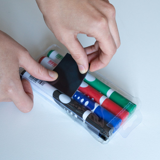 Маркер для досок Whiteboard Comfort Grip 2552-A, круглое острие 2мм., набор 4 цв. Axent - фото 6