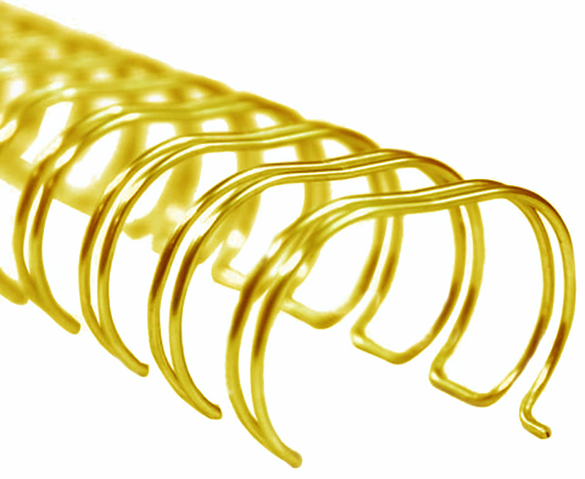 Пружини метал. 16,0 мм.; 2:1, 50шт/уп., золот. D&Art - фото 1