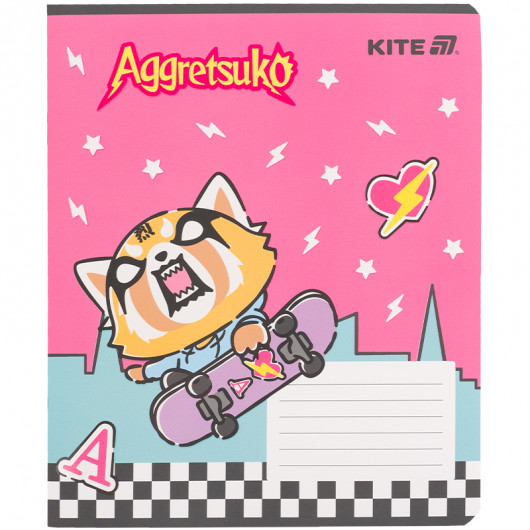 Тетрадь 18 лист., кл., софт тач + УФ лак, Aggretsuko (AR25-236) Kite - фото 11