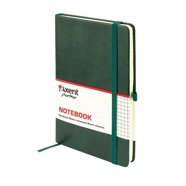 Книга записная Partner Lux А5, 96л., кл., зелен. Axent - фото 9