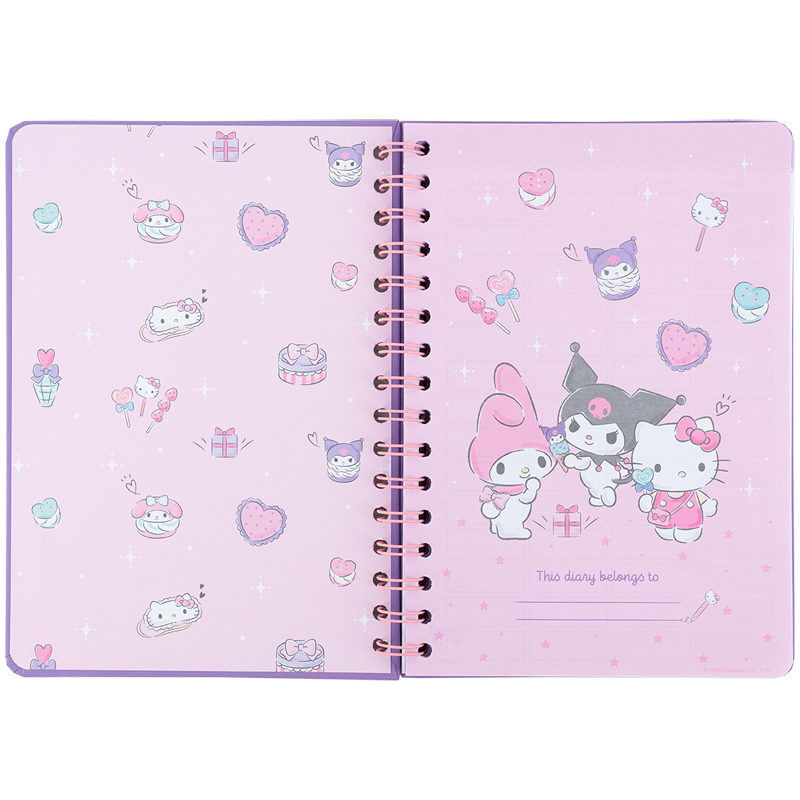 Ежедневник на спирали, твердая обложка, Hello Kitty-1 (HK25-438-1) Kite - фото 8
