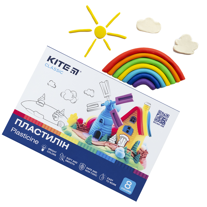 Пластилин, 8 цветов, 160 г. Kite Classic Kite - фото 6