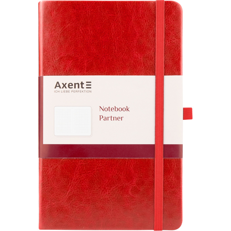 Книга записная Partner Lux А5, 96л., кл., красн. Axent - фото 9