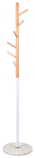 Вішак підлоговий Осика VKY-6009 Дерево бук/металл, біл. АКЛАС — фото 2