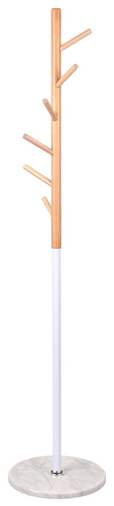 Вішак підлоговий Осика VKY-6009 Дерево бук/металл, біл. АКЛАС — фото 2