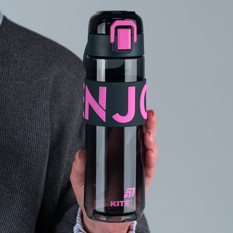 Бутылочка для воды, 680 мл, черно-розовая (K25-1233-3) Kite - фото 7