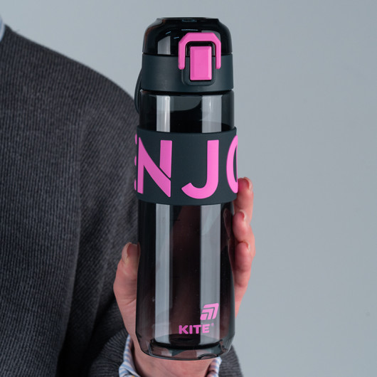 Бутылочка для воды, 680 мл, черно-розовая (K25-1233-3) Kite - фото 7